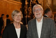 IFSH-Kuratorin Möller und ehemaliger IFSH-Direktor Brzoska