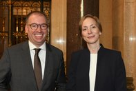IFSH-Kurator Annen und IFSH-Direktorin Ursula Schröder