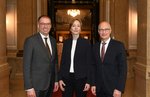 Begrüßung Annen, Schröder, Tschentscher
