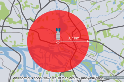Atombombenabwurf über Hamburg